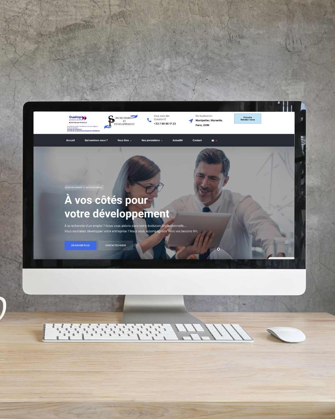 Site web SP Recrutement et développement